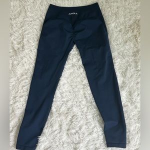 Blue AUROLA scrunch leggings